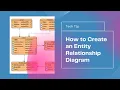 How to create an Entity relationship diagram using visual paradigm
