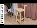 The Scandinavian Bar Stool counter-height - Easy DIY Project