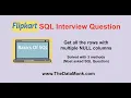 Flipkart SQL Interview Question Solved with 3 methods SQL Interview Questions The Data Monk