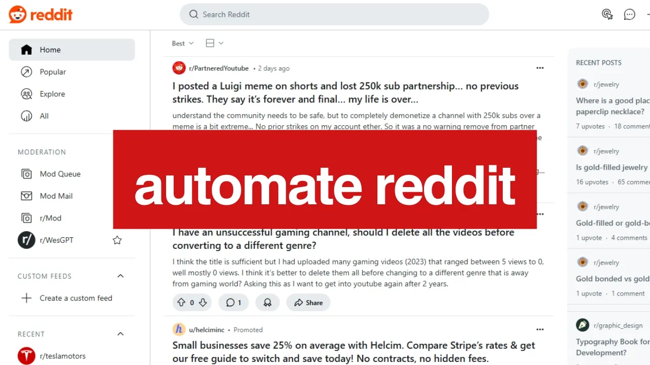 Bots AI no Reddit: Automação de Postagens