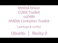 Demo Install NVIDIA Driver CUDA cuDNN NVIDIA Container Toolkit on Linux feat package runfile