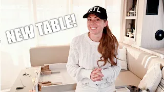 One Small Change Makes A HUGE Difference | Replacing The Table on a Sailing Catamaran