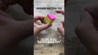 EASY PAPER ORIGAMI BUTTON TOY ANTISTRESS POPIT GAME TUTORIAL STRESS RELIEF TOY ORIGAMI INSTRUCTION