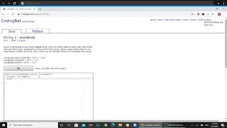 String 2 wordEnds Java Tutorial Codingbat com