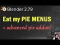 Blender Pie menus advanced pie addon