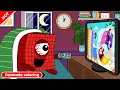 NB 1000 Stop Watching TV And Go To Bed Now Numberblocks Fanmade Coloring Story