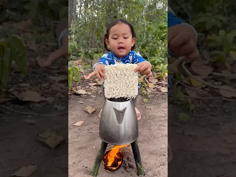 Survival Skills- Single mom show SMART ideas and USEFUL with noodles in forest #camping #bushcraft
