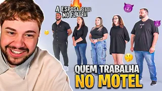 ADIVINHE QUEM TRABALHA NO MOTEL! - React Aqueles Caras