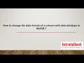 MySQL How to change the date format of a column with date datatype