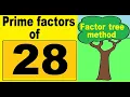 Prime factors of 28