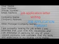 Download Lagu JOB APPLICATION LETTER WRITING//JOB APPLICATION FORMAT.