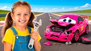 Maya y Mary aprenden las funciones del coche y la seguridad vial