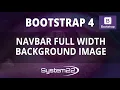 Bootstrap 4 Navbar Full Width Background Image