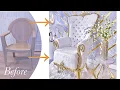 SEE HOW I TURNED A PLASTIC CHAIR INTO A THRONE CHAIR DIY CHAIR ON A BUDGET