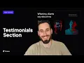 How to Build a Testimonials Section in Framer Framer Course for Beginners