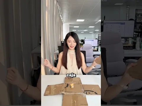 La caja terminó mejor después de romperla #shortvideo