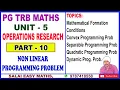 PG TRB MATHS UNIT 5 OPERATION RESEARCH PART 10 NON LINEAR PROGRAMMING PROBLEM