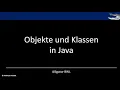 Klassen und Objekte EINFACH erklart und in JAVA programmiert