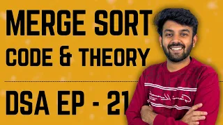 Merge Sort Algorithm Data Structures Algorithms Ep-21 DSA Mastery code io - Tamil