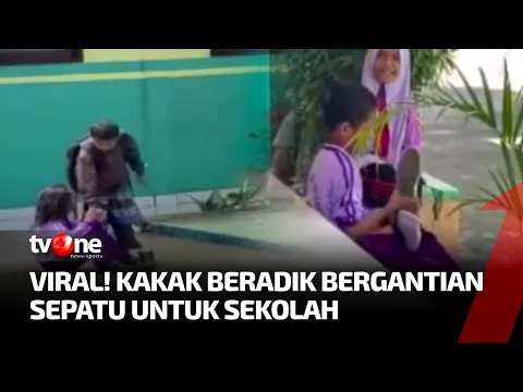 Bikin Haru, Kakak Beradik Ini Harus Bergantian Sepatu Untuk Dapat Bersekolah