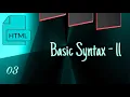 html practical basic syntax tutorial in bangla Beginners to Advance Tutorial