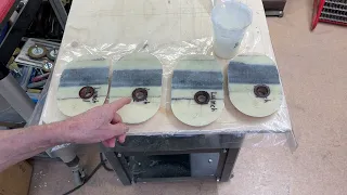 Plugging the centerboard hole. I begin with the Divinycell. I thank everyone for giving keel advice