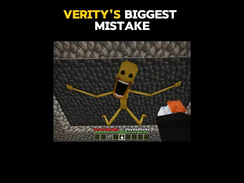 Minecraft: Verity Is Done For Sure 😠   #shorts