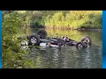 Man in critical condition after pickup truck goes off I-77 into Nimishillen Creek in Canton