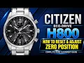 How to Reset Adjust Zero Position on Citizen Eco-Drive H800 Complete Hand Alignment Guide