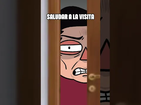 cuando tienes visita y no quieres salir #visita #animacion #humor #martoonstudio #shorts