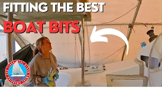 Installing Beautiful Boat Bits // Complete Catamaran Build Ep276