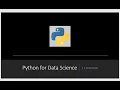 Python for Data Science Lesson 2