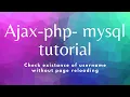 AJAX Javascript PHP MySQL Tutorial