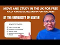 Lagu UK Fully Funded Scholarship for International Teachers 2026 | Exeter A.S. Hornby Trust - How to App