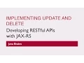 REST Web Services 20 - Implementing Update and Delete