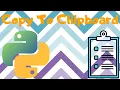 copy text to clipboard using python