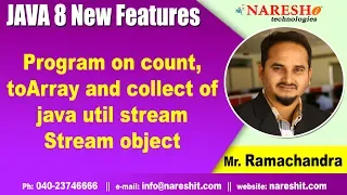 Program on count toArray and collect of java util stream Stream object Java 8 New Features