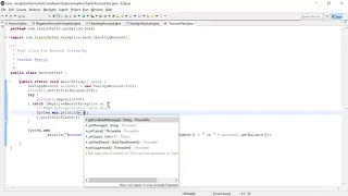 004 Exception handling in java