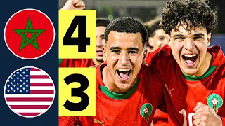 ملخص مباراة المغرب وأمريكا 4 3 بركلات الترجيح اهداف المنتخب المغربي U17 المغرب لثمن النهائي 