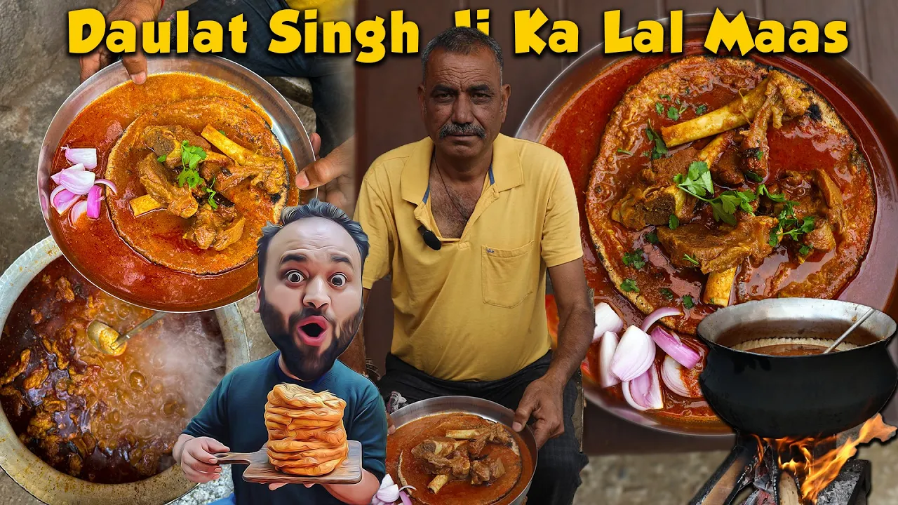   Rajasthani Laal Maas With Bejad Roti   Jaipur Street Food