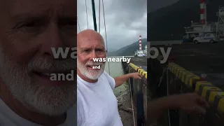 I’m cut off but ok! #landslides #flooding #debris #japan #boat #remoteisland