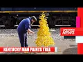 Kentucky Man Paints His Christmas Tree YELLOW