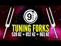 9 HOUR 528 Hz 852 Hz 963 Hz Tuning Forks to Connect to a Higher Level