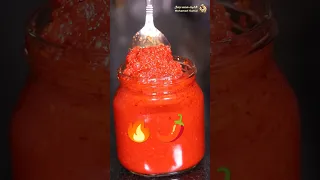 أسرع طريقة لتحضير هريسة الفلفل الأحمر الحار معجون الشطة الحار 