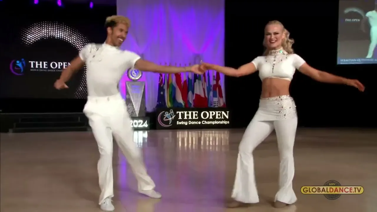 Sebastian Quinones and Elina Sharipova - 1st Place Rising Star - The Open 2024