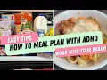 HOW TO MEAL PLAN WITH AD