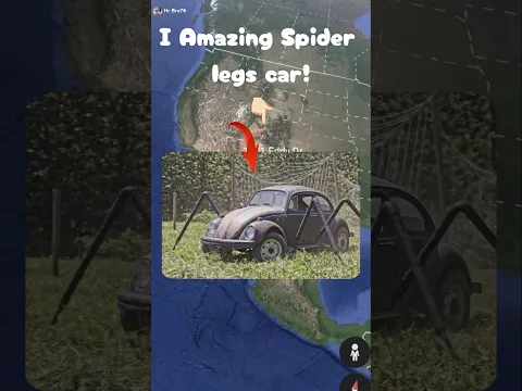I Found Amazing Spider legs Car π πΆβπ«οΈ in google maps and google earth π #shorts #hrbro76