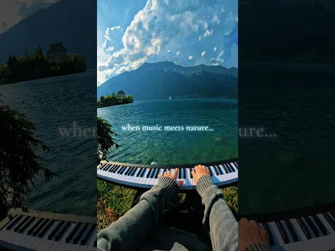 A moment I’ll never forget.. 🥹🩵#nature #switzerland #piano #music #travel