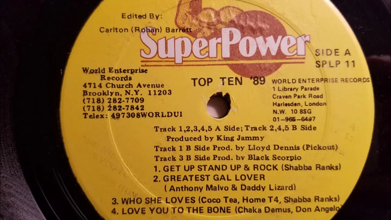 Shabba Ranks - Get Up Stand Up and Rock - Super Power LP - 1989