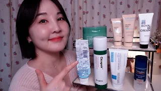 악건성, 홍조 피부 진정 최애템 8가지 소개｜Show & Tell ASMR